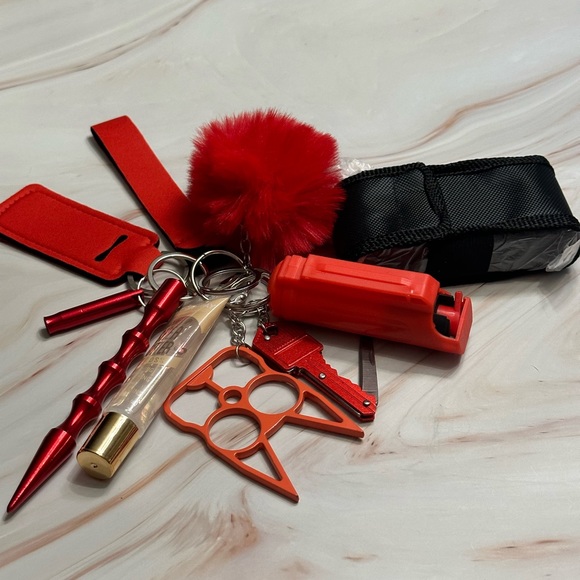 Accessories Ultimate Solid Red Self Defense Keychain Poshmark